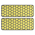 thumbnail image 1 of Kitchen Rugs Sets Of 2,Yellow Lemon Fruit Slices Black Pattern Anti Fatigue Kitchen Mat Rugs Non Slip Washable,Decorative Kitchen Floor Mats for Kitchen,Sink,Laundry,17"x47"+17"x47", 1 of 5