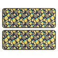 thumbnail image 1 of Kitchen Rugs Sets Of 2,Yellow Lemon Fruit Slices DarkBlue Pattern Anti Fatigue Kitchen Mat Rugs Non Slip Washable,Decorative Kitchen Floor Mats for Kitchen,Sink,Laundry,17"x47"+17"x47", 1 of 5
