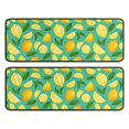 thumbnail image 1 of Kitchen Rugs Sets Of 2,Yellow Lemon Fruit Slices LightGreen Pattern Anti Fatigue Kitchen Mat Rugs Non Slip Washable,Decorative Kitchen Floor Mats for Kitchen,Sink,Laundry,17"x47"+17"x47", 1 of 5