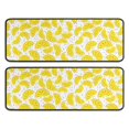 thumbnail image 1 of Kitchen Rugs Sets Of 2,Yellow Lemon Fruit Slices White Pattern Anti Fatigue Kitchen Mat Rugs Non Slip Washable,Decorative Kitchen Floor Mats for Kitchen,Sink,Laundry,17"x47"+17"x47", 1 of 5