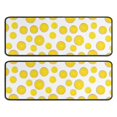 thumbnail image 1 of Kitchen Rugs Sets Of 2,Yellow Lemon Fruit Slices White Pattern Anti Fatigue Kitchen Mat Rugs Non Slip Washable,Decorative Kitchen Floor Mats for Kitchen,Sink,Laundry,17"x47"+17"x47", 1 of 5