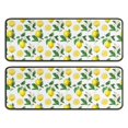 thumbnail image 1 of Kitchen Rugs Sets Of 2,Yellow Lemon Fruit Slices White Pattern Anti Fatigue Kitchen Mat Rugs Non Slip Washable,Decorative Kitchen Floor Mats for Kitchen,Sink,Laundry,17"x47"+17"x47", 1 of 5