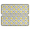 thumbnail image 1 of Kitchen Rugs Sets Of 2,Yellow Lemon Fruit Slices White Pattern Anti Fatigue Kitchen Mat Rugs Non Slip Washable,Decorative Kitchen Floor Mats for Kitchen,Sink,Laundry,17"x47"+17"x47", 1 of 5