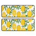 thumbnail image 1 of Kitchen Rugs Sets Of 2,Yellow Lemon Fruit Slices White Pattern Anti Fatigue Kitchen Mat Rugs Non Slip Washable,Decorative Kitchen Floor Mats for Kitchen,Sink,Laundry,17"x47"+17"x47", 1 of 5