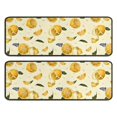 thumbnail image 1 of Kitchen Rugs Sets Of 2,Yellow Lemon Fruit Slices White Pattern Anti Fatigue Kitchen Mat Rugs Non Slip Washable,Decorative Kitchen Floor Mats for Kitchen,Sink,Laundry,17"x47"+17"x47", 1 of 5