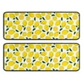 thumbnail image 1 of Kitchen Rugs Sets Of 2,Yellow Lemon Fruit Slices White Pattern Anti Fatigue Kitchen Mat Rugs Non Slip Washable,Decorative Kitchen Floor Mats for Kitchen,Sink,Laundry,17"x47"+17"x47", 1 of 5