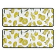 thumbnail image 1 of Kitchen Rugs Sets Of 2,Yellow Lemon Fruit Slices White Pattern Anti Fatigue Kitchen Mat Rugs Non Slip Washable,Decorative Kitchen Floor Mats for Kitchen,Sink,Laundry,17"x47"+17"x47", 1 of 5