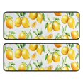 thumbnail image 1 of Kitchen Rugs Sets Of 2,Yellow Lemon Fruit Slices White Pattern Anti Fatigue Kitchen Mat Rugs Non Slip Washable,Decorative Kitchen Floor Mats for Kitchen,Sink,Laundry,17"x47"+17"x47", 1 of 5