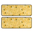 thumbnail image 1 of Kitchen Rugs Sets Of 2,Yellow Lemon Fruit Slices Yellow Pattern Anti Fatigue Kitchen Mat Rugs Non Slip Washable,Decorative Kitchen Floor Mats for Kitchen,Sink,Laundry,17"x47"+17"x47", 1 of 5