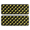 thumbnail image 1 of Kitchen Rugs Sets Of 2,Yellow Lemon Fruits Black Pattern Anti Fatigue Kitchen Mat Rugs Non Slip Washable,Decorative Kitchen Floor Mats for Kitchen,Sink,Laundry,17"x47"+17"x47", 1 of 5