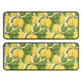 thumbnail image 1 of Kitchen Rugs Sets Of 2,Yellow Lemon Fruits GreenLeaves Pattern Anti Fatigue Kitchen Mat Rugs Non Slip Washable,Decorative Kitchen Floor Mats for Kitchen,Sink,Laundry,17"x47"+17"x47", 1 of 5