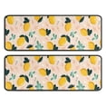 thumbnail image 1 of Kitchen Rugs Sets Of 2,Yellow Lemon Fruits GreenLeaves Pattern Anti Fatigue Kitchen Mat Rugs Non Slip Washable,Decorative Kitchen Floor Mats for Kitchen,Sink,Laundry,17"x47"+17"x47", 1 of 5