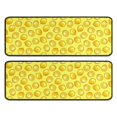 thumbnail image 1 of Kitchen Rugs Sets Of 2,Yellow Lemon Slices Yellow Pattern Anti Fatigue Kitchen Mat Rugs Non Slip Washable,Decorative Kitchen Floor Mats for Kitchen,Sink,Laundry,17"x47"+17"x47", 1 of 5