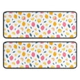 thumbnail image 1 of Kitchen Rugs Sets Of 2,Yellow Pink Lemon Fruit Leaves White Pattern Anti Fatigue Kitchen Mat Rugs Non Slip Washable,Decorative Kitchen Floor Mats for Kitchen,Sink,Laundry,17"x47"+17"x47", 1 of 5