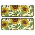 thumbnail image 1 of Kitchen Rugs Sets Of 2,Yellow Sunflower Seed Pattern Anti Fatigue Kitchen Mat Rugs Non Slip Washable,Decorative Kitchen Floor Mats for Kitchen,Sink,Laundry,17"x47"+17"x47", 1 of 5