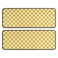 thumbnail image 1 of Kitchen Rugs Sets Of 2,Yellow and White Checkerboard Pattern Anti Fatigue Kitchen Mat Rugs Non Slip Washable,Decorative Kitchen Floor Mats for Kitchen,Sink,Laundry,17"x47"+17"x47", 1 of 5