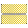 thumbnail image 1 of Kitchen Rugs Sets Of 2,Yellow and White Checkered Pattern Anti Fatigue Kitchen Mat Rugs Non Slip Washable,Decorative Kitchen Floor Mats for Kitchen,Sink,Laundry,17"x47"+17"x47", 1 of 5