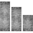 thumbnail image 1 of Kitchen Rugs Sets of 3 Non Slip Washable Kitchen Mats for Floor 3 Piece Set Blueish Black Kitchen Mat Set Boho Runner Carpets Absorbent for Laundry Room Hallway Sink Front Door, 1 of 6