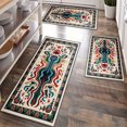 thumbnail image 1 of Kitchen Rugs Sets of 3 Non Slip Washable Kitchen Mats for Floor, Waterproof Kitchen Runner Rug, Floor Mat Carpet for Entryway, Laundry, Sink, Hallway, Bathroom, 1 of 12