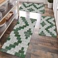 thumbnail image 1 of Kitchen Rugs Sets of 3 Non Slip Washable Kitchen Mats for Floor, Waterproof Kitchen Runner Rug, Floor Mat Carpet for Entryway, Laundry, Sink, Hallway, Bathroom, 1 of 10