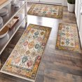 thumbnail image 1 of Kitchen Rugs Sets of 3 Non Slip Washable Kitchen Mats for Floor, Waterproof Kitchen Runner Rug, Floor Mat Carpet for Entryway, Laundry, Sink, Hallway, Bathroom, 1 of 12