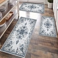 thumbnail image 1 of Kitchen Rugs Sets of 3 Non Slip Washable Kitchen Mats for Floor, Waterproof Kitchen Runner Rug, Floor Mat Carpet for Entryway, Laundry, Sink, Hallway, Bathroom, 1 of 12