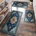 thumbnail image 1 of Kitchen Rugs Sets of 3 Non Slip Washable Kitchen Mats for Floor, Waterproof Kitchen Runner Rug, Floor Mat Carpet for Entryway, Laundry, Sink, Hallway, Bathroom, 1 of 12