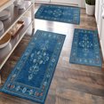 thumbnail image 1 of Kitchen Rugs Sets of 3 Non Slip Washable Kitchen Mats for Floor, Waterproof Kitchen Runner Rug, Floor Mat Carpet for Entryway, Laundry, Sink, Hallway, Bathroom, 1 of 12