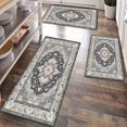 thumbnail image 1 of Kitchen Rugs Sets of 3 Non Slip Washable Kitchen Mats for Floor, Waterproof Kitchen Runner Rug, Floor Mat Carpet for Entryway, Laundry, Sink, Hallway, Bathroom, 1 of 10