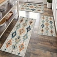 thumbnail image 1 of Kitchen Rugs Sets of 3 Non Slip Washable Kitchen Mats for Floor, Waterproof Kitchen Runner Rug, Floor Mat Carpet for Entryway, Laundry, Sink, Hallway, Bathroom, 1 of 12