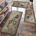 thumbnail image 1 of Kitchen Rugs Sets of 3 Non Slip Washable Kitchen Mats for Floor, Waterproof Kitchen Runner Rug, Floor Mat Carpet for Entryway, Laundry, Sink, Hallway, Bathroom, 1 of 12