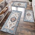 thumbnail image 1 of Kitchen Rugs Sets of 3 Non Slip Washable Kitchen Mats for Floor, Waterproof Kitchen Runner Rug, Floor Mat Carpet for Entryway, Laundry, Sink, Hallway, Bathroom, 1 of 12