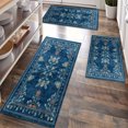 thumbnail image 1 of Kitchen Rugs Sets of 3 Non Slip Washable Kitchen Mats for Floor, Waterproof Kitchen Runner Rug, Floor Mat Carpet for Entryway, Laundry, Sink, Hallway, Bathroom, 1 of 12