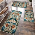 thumbnail image 1 of Kitchen Rugs Sets of 3 Non Slip Washable Kitchen Mats for Floor, Waterproof Kitchen Runner Rug, Floor Mat Carpet for Entryway, Laundry, Sink, Hallway, Bathroom, 1 of 12