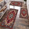 thumbnail image 1 of Kitchen Rugs Sets of 3 Non Slip Washable Kitchen Mats for Floor, Waterproof Kitchen Runner Rug, Floor Mat Carpet for Entryway, Laundry, Sink, Hallway, Bathroom, 1 of 10