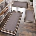 thumbnail image 1 of Kitchen Rugs Sets of 3 Non Slip Washable Kitchen Mats for Floor, Waterproof Kitchen Runner Rug, Floor Mat Carpet for Entryway, Laundry, Sink, Hallway, Bathroom, 1 of 10