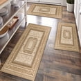 thumbnail image 1 of Kitchen Rugs Sets of 3 Non Slip Washable Kitchen Mats for Floor, Waterproof Kitchen Runner Rug, Floor Mat Carpet for Entryway, Laundry, Sink, Hallway, Bathroom, 1 of 12