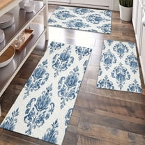 Kitchen Rugs Sets of 3 Non Slip Washable Kitchen Mats for Floor, Waterproof Kitchen Runner Rug, Floor Mat Carpet for Entryway, Laundry, Sink, Hallway, Bathroom