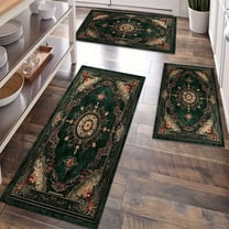 Kitchen Rugs Sets of 3 Non Slip Washable Kitchen Mats for Floor, Waterproof Kitchen Runner Rug, Floor Mat Carpet for Entryway, Laundry, Sink, Hallway, Bathroom