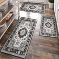 thumbnail image 1 of Kitchen Rugs Sets of 3 Non Slip Washable Kitchen Mats for Floor, Waterproof Kitchen Runner Rug, Floor Mat Carpet for Entryway, Laundry, Sink, Hallway, Bathroom, 1 of 12