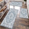 thumbnail image 1 of Kitchen Rugs Sets of 3 Non Slip Washable Kitchen Mats for Floor, Waterproof Kitchen Runner Rug, Floor Mat Carpet for Entryway, Laundry, Sink, Hallway, Bathroom, 1 of 10