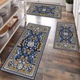 thumbnail image 1 of Kitchen Rugs Sets of 3 Non Slip Washable Kitchen Mats for Floor, Waterproof Kitchen Runner Rug, Floor Mat Carpet for Entryway, Laundry, Sink, Hallway, Bathroom, 1 of 10