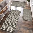 thumbnail image 1 of Kitchen Rugs Sets of 3 Non Slip Washable Kitchen Mats for Floor, Waterproof Kitchen Runner Rug, Floor Mat Carpet for Entryway, Laundry, Sink, Hallway, Bathroom, 1 of 10