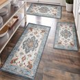 thumbnail image 1 of Kitchen Rugs Sets of 3 Non Slip Washable Kitchen Mats for Floor, Waterproof Kitchen Runner Rug, Floor Mat Carpet for Entryway, Laundry, Sink, Hallway, Bathroom, 1 of 12