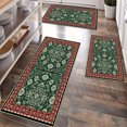 thumbnail image 1 of Kitchen Rugs Sets of 3 Non Slip Washable Kitchen Mats for Floor, Waterproof Kitchen Runner Rug, Floor Mat Carpet for Entryway, Laundry, Sink, Hallway, Bathroom, 1 of 10