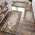 thumbnail image 1 of Kitchen Rugs Sets of 3 Non Slip Washable Kitchen Mats for Floor, Waterproof Kitchen Runner Rug, Floor Mat Carpet for Entryway, Laundry, Sink, Hallway, Bathroom, 1 of 12