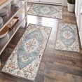 thumbnail image 1 of Kitchen Rugs Sets of 3 Non Slip Washable Kitchen Mats for Floor, Waterproof Kitchen Runner Rug, Floor Mat Carpet for Entryway, Laundry, Sink, Hallway, Bathroom, 1 of 12
