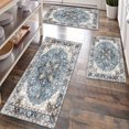 thumbnail image 1 of Kitchen Rugs Sets of 3 Non Slip Washable Kitchen Mats for Floor, Waterproof Kitchen Runner Rug, Floor Mat Carpet for Entryway, Laundry, Sink, Hallway, Bathroom, 1 of 10