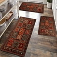 thumbnail image 1 of Kitchen Rugs Sets of 3 Non Slip Washable Kitchen Mats for Floor, Waterproof Kitchen Runner Rug, Floor Mat Carpet for Entryway, Laundry, Sink, Hallway, Bathroom, 1 of 12