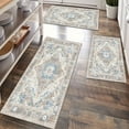 thumbnail image 1 of Kitchen Rugs Sets of 3 Non Slip Washable Kitchen Mats for Floor, Waterproof Kitchen Runner Rug, Floor Mat Carpet for Entryway, Laundry, Sink, Hallway, Bathroom, 1 of 10